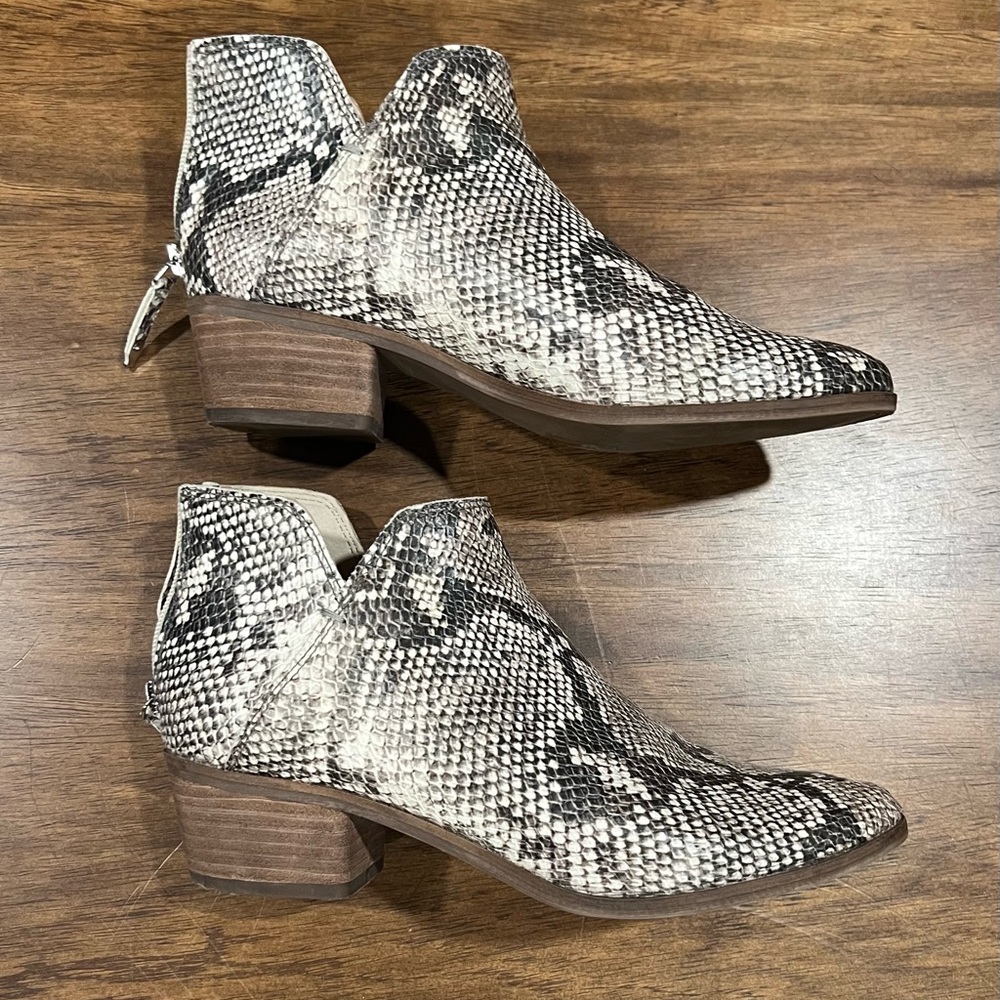 Dolce Vita Karsen Snakeskin Ankle Boots